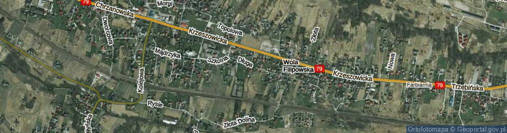 Zdjęcie satelitarne Długa ul.